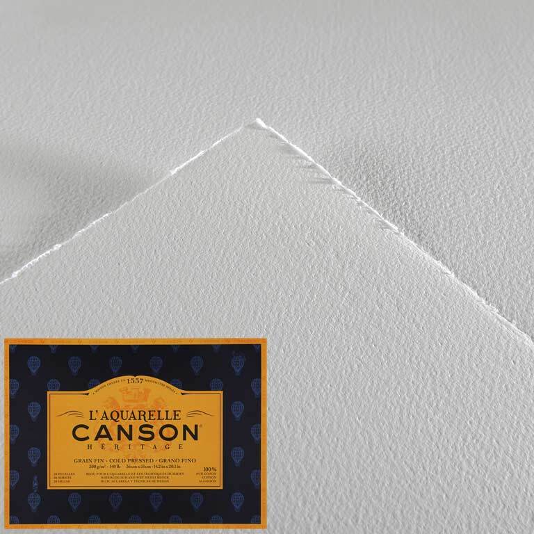 100 Total Sheets ** Canson A3 Watercolor Pad Sheets White Cold