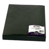 Black Cover Paper 125gsm 510 x 760mm Packet of 250 Sheets 