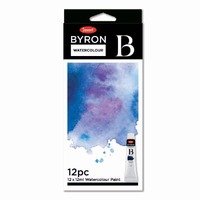 Byron Economy Watercolour Set Of 12 Assorted 