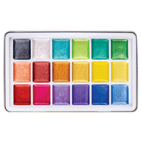 Pearlescent Watercolour Pan Set of 18